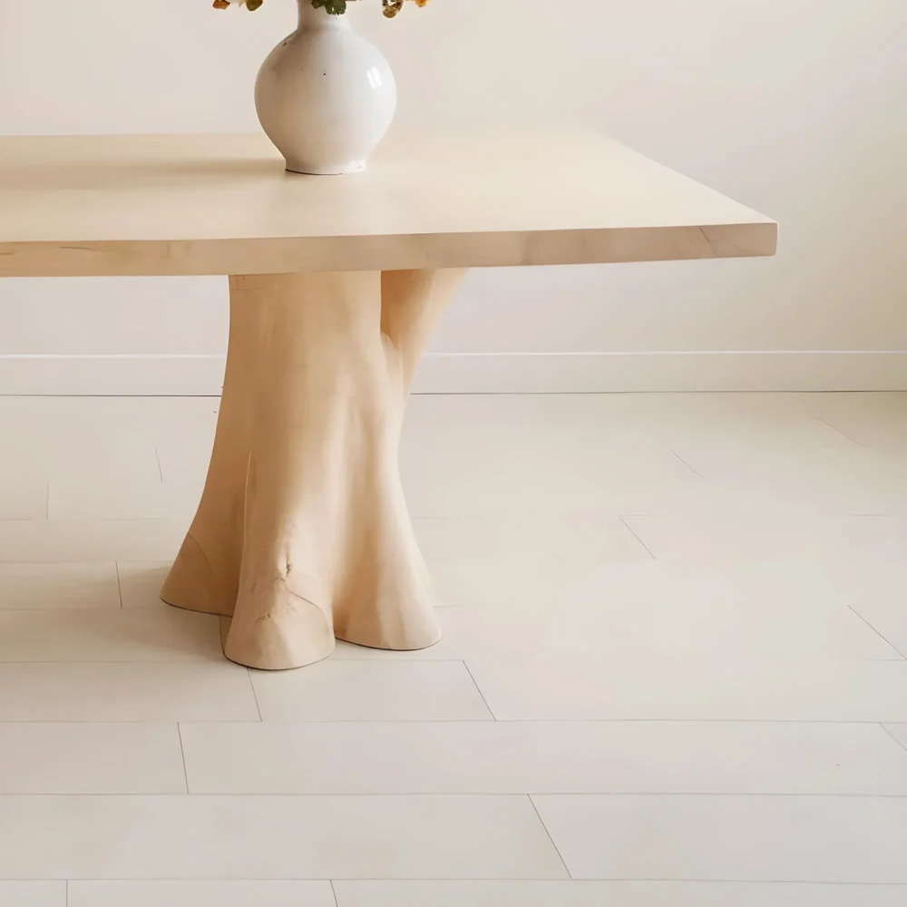 Timber Entryway Table Dual Trunk Base Design - Image 4