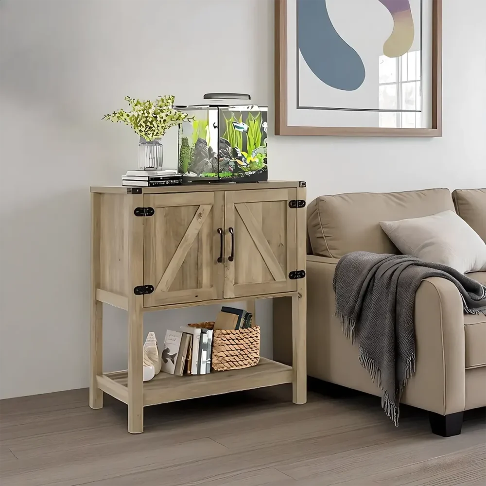 Country Style Hall Table With Lower Shelf