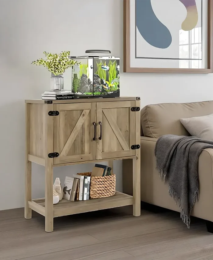 Country Style Hall Table With Lower Shelf