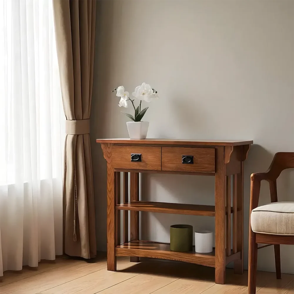 Craftsman Ash Hall Table Refined Joinery