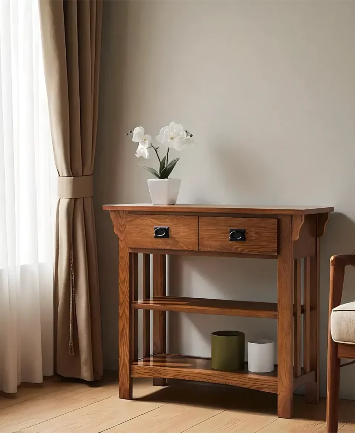 Craftsman Ash Hall Table Refined Joinery
